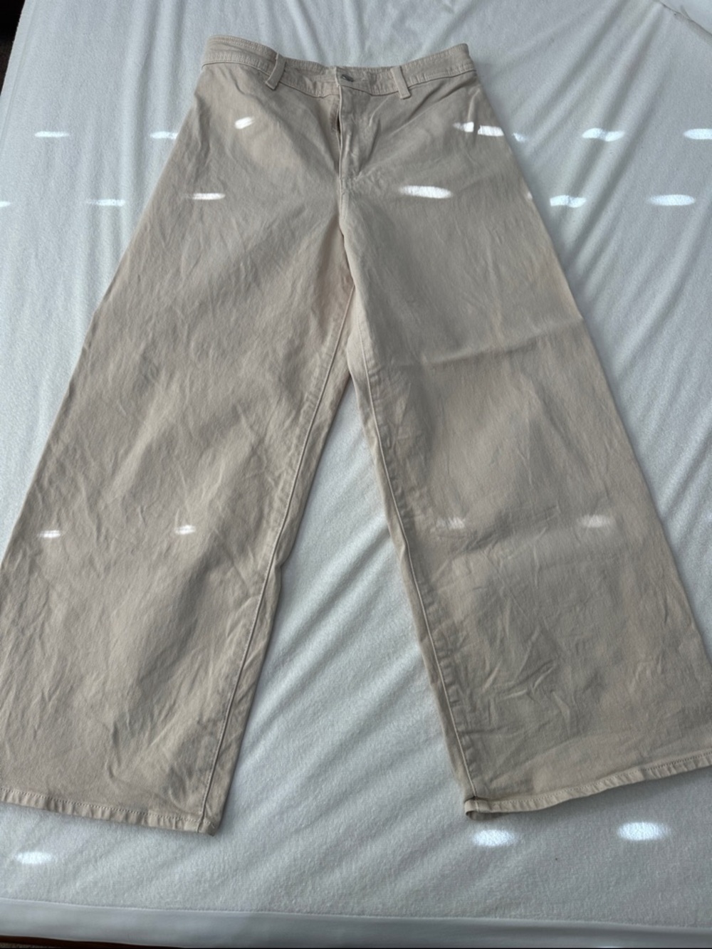 Universal Thread Sailor Wide Leg Jeans- Beige- Size 8